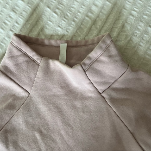 Fabletics Zaylee Funnel Mock Neck Long Sleeve Tunic Pullover Sweater Blush Pink - Picture 4 of 9